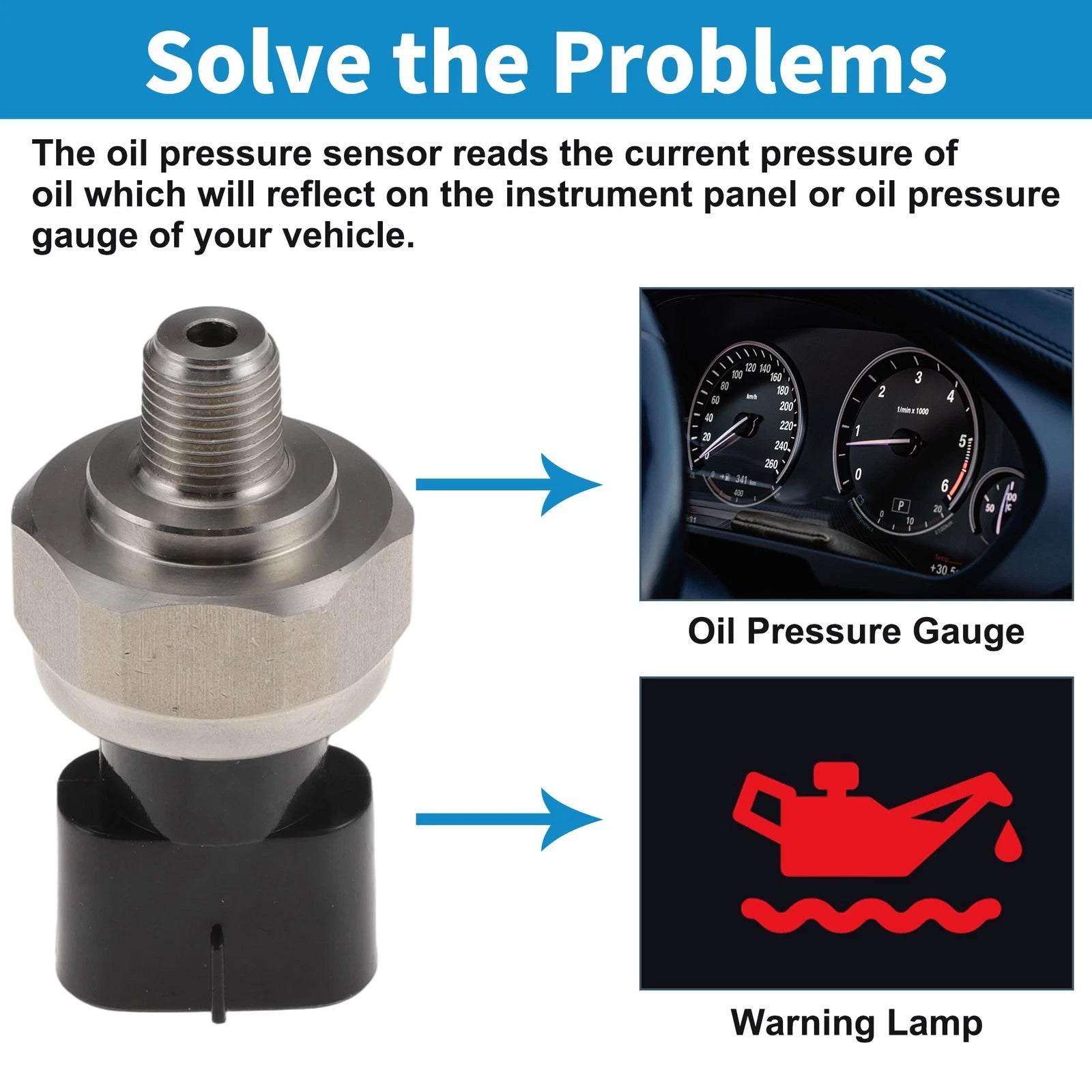 Engine Oil Pressure Sensor No.8352060060 for Lexus CT200H (2017)