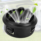 2X Black Round Vent for RV Cars Boats (Easy Install)