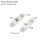 Foldable Stainless Steel Hinge for Flip Window Cabinets (6x1.2x0.2cm)