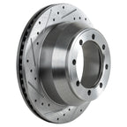 Set of 2 Drilled Slotted Disc Brakes for Ford E350 Econoline Wagon