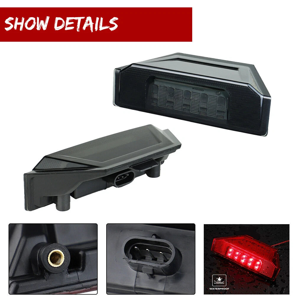 Set of 2 Smoked LED Tail Lights for Ranger Crew 570 XP 900 1000