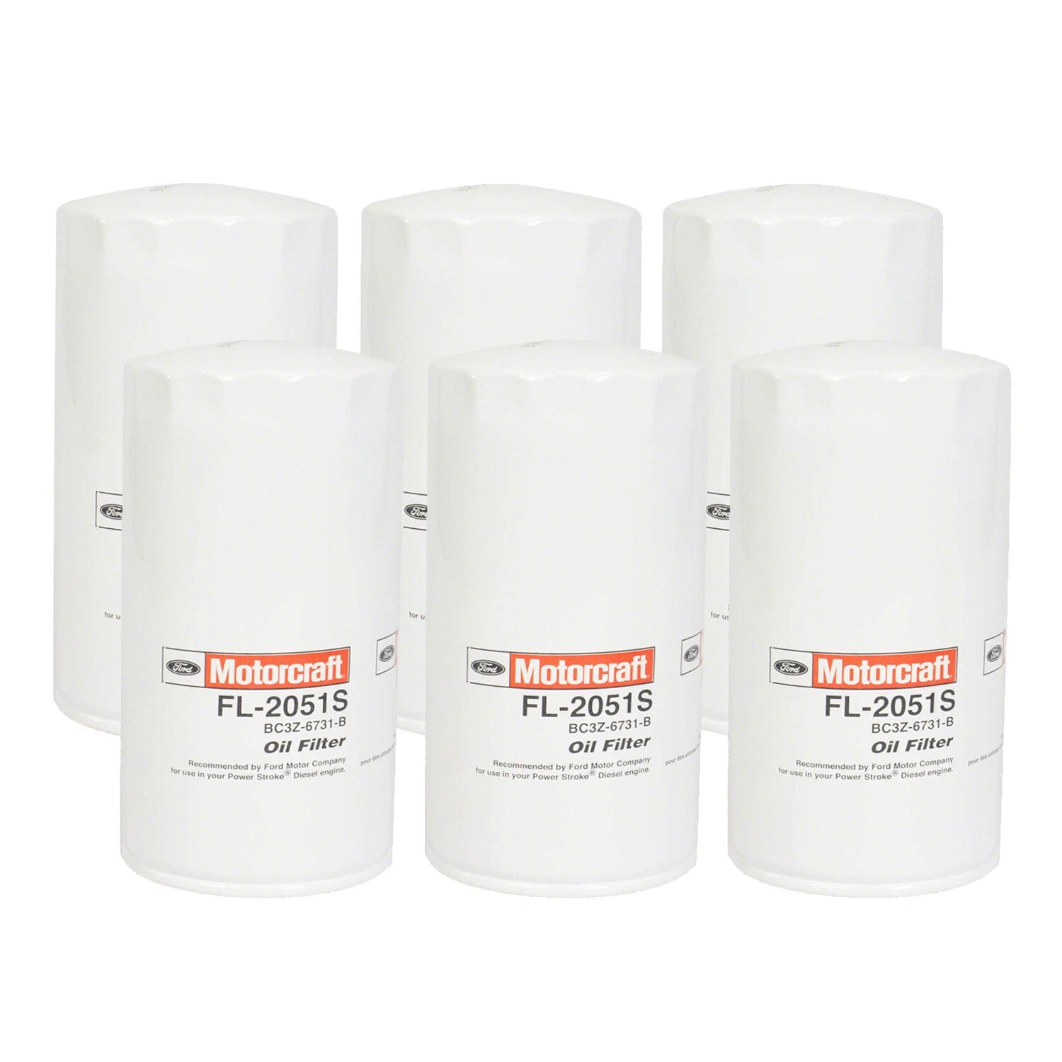 Set of 6 Engine Oil Filters for Ford F-250 F-350 Super Duty (OEM)