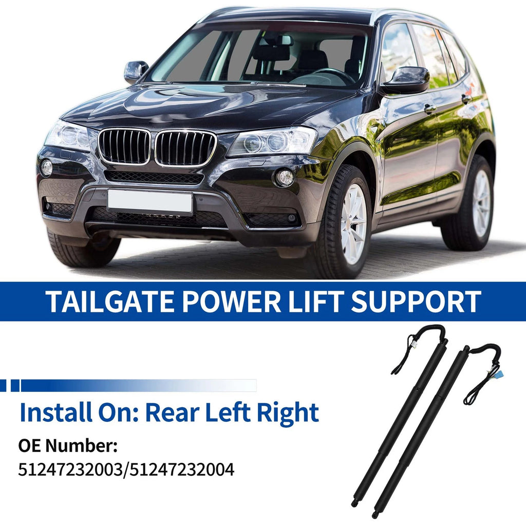 Set of 2 Rear LH RH Tailgate Power Lift Supports for BMW X3 F25 (2011–2017) No. 51247232003