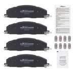 Set of 4 Rear Disc Brake Pads for Ram 2500 3500 (2011–2018) w/Hardware