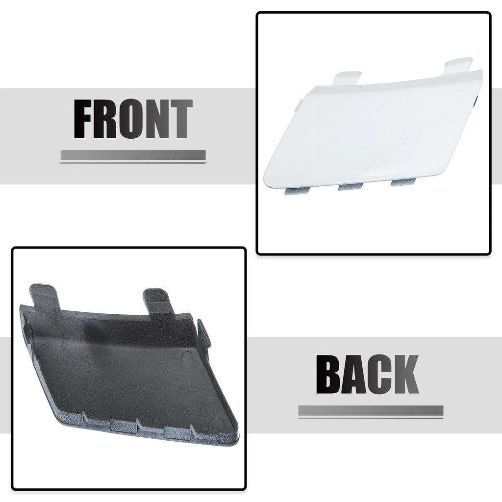 Tow Hook Cover for Volkswagen (2010–2019) - Front Bumper Eye Hole, White