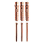 6PCS Collet Bodies Kit for WP17 WP18 WP26 Torch Series (Tig Welding)
