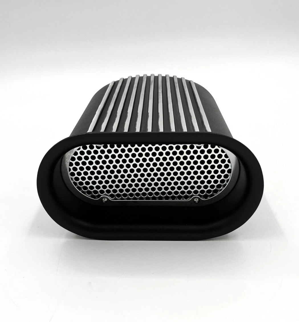 Hood Scoop Air Cleaner for Black Aluminum Hilborn Finned 4 Barrel Carb (14")