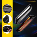 2X Sequential LED Hood Bezel Trim Driving Light for Dodge Ram 1500 Classic (2010–2022)
