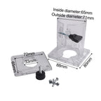 Transparent Plastic Base for Trimmer Router 3701 3703