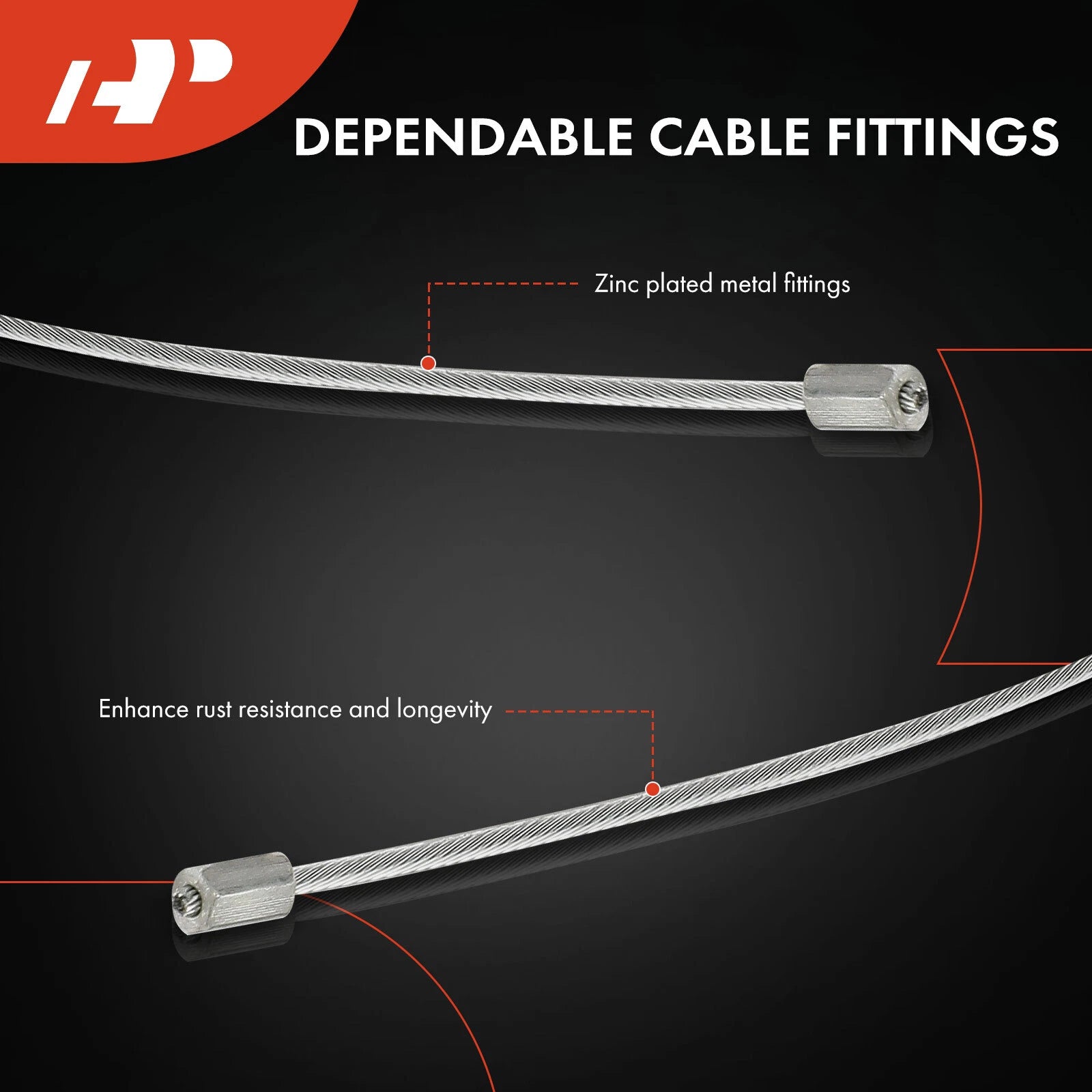 Intermediate Parking Brake Cable for Chevrolet Express 2500/3500 (2003-2023)