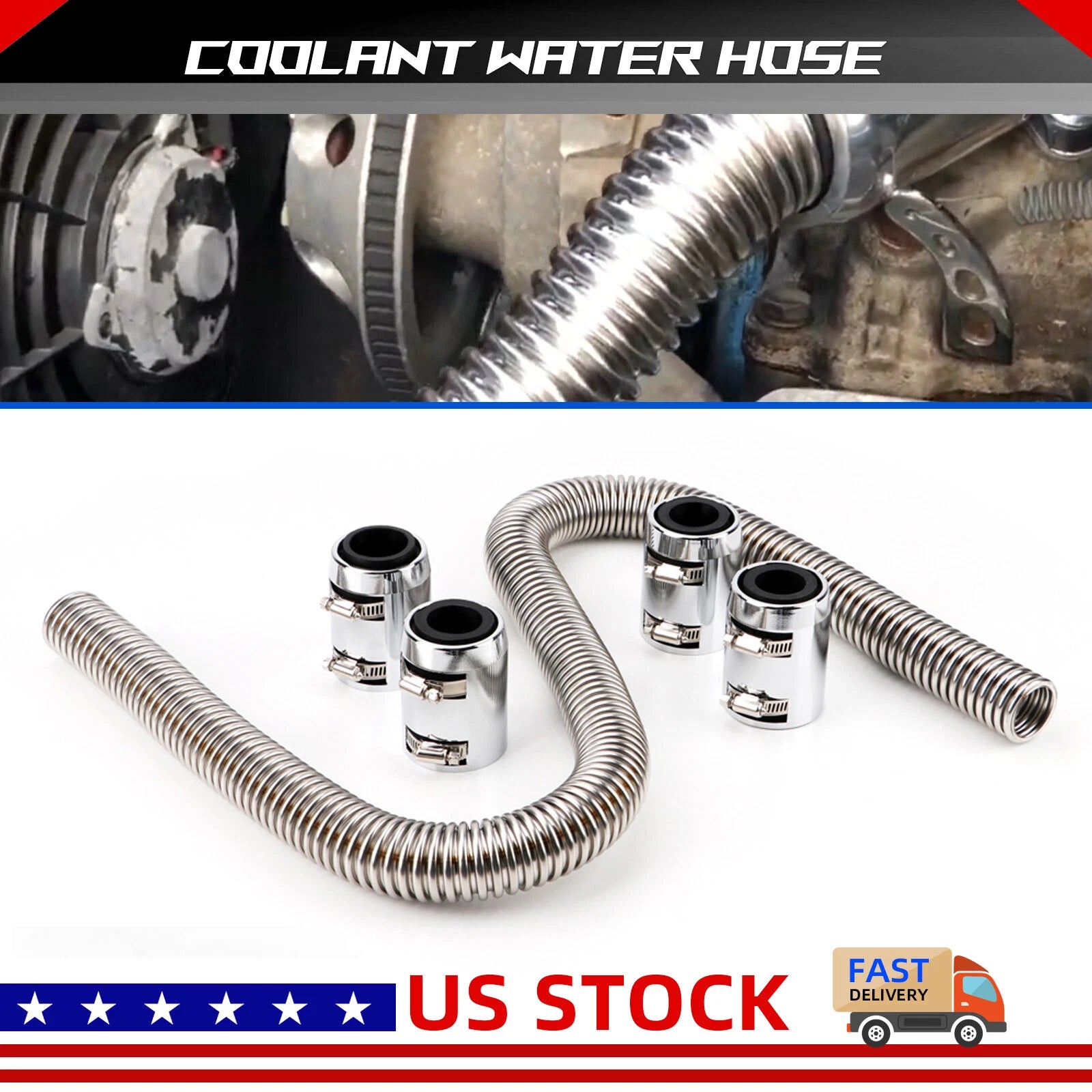 Flexible Radiator Hose Kit for Universal Applications (48")