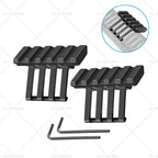 2X Low Profile 45 Degree Offset Angle Mount Picatinny Rail for Universal