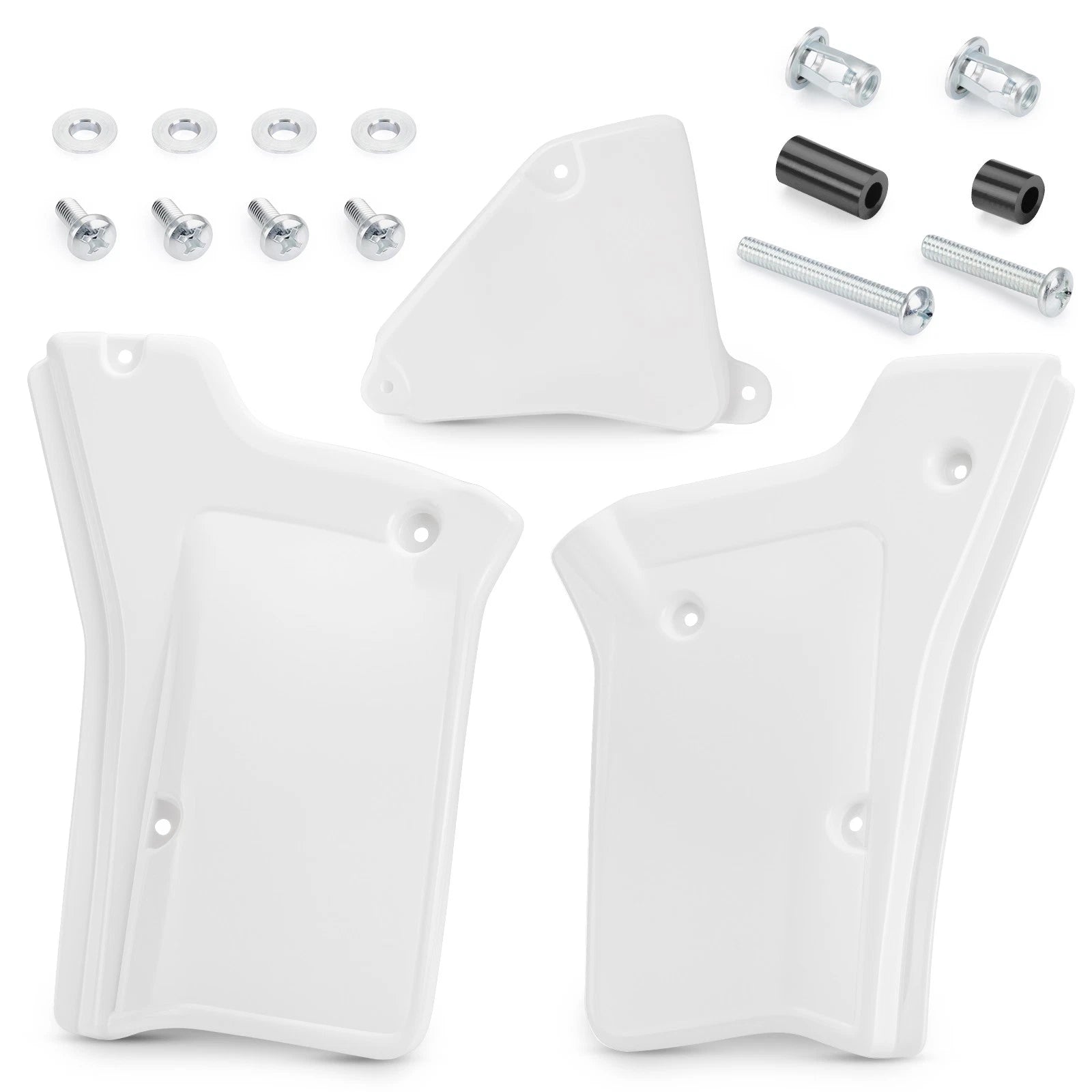 Set of 2 Side Panel Covers for Honda XR200R (1984–2002) White