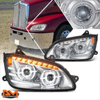 Full LED Sequential Chasing Signal Projector Headlights for Kenworth T660 (2008–2017)