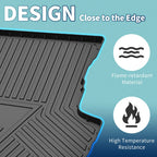 Flat Face Cargo Liner Rear Trunk Mat for Mitsubishi Outlander (2014–2021) TPE