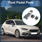3 Pcs Foot Accelerator Pedal Covers for Mazda 3 (2020) Silver Tone