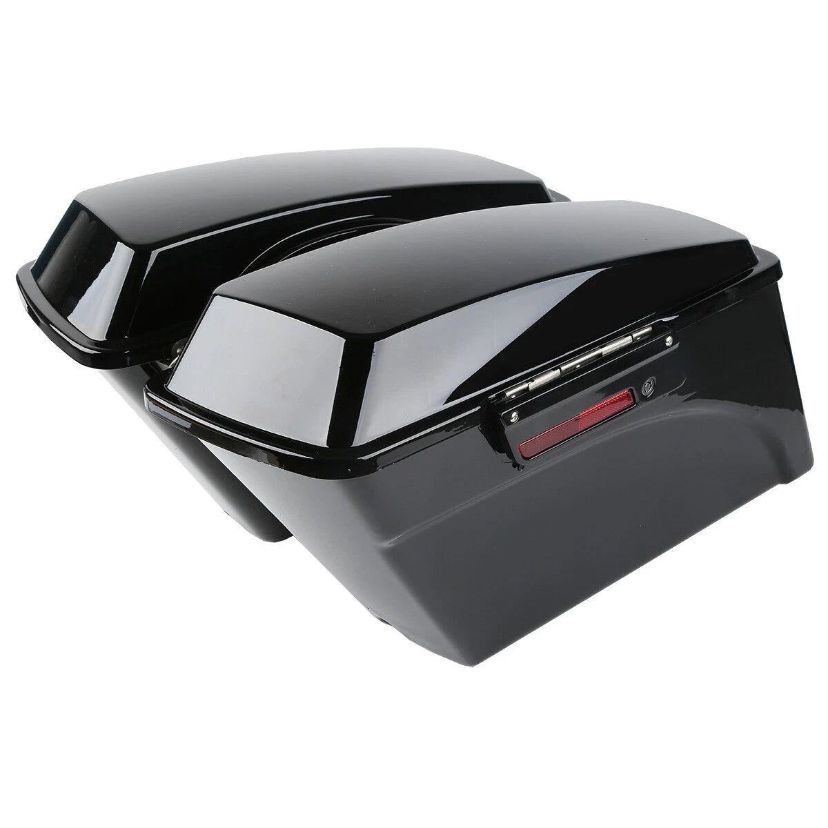 Black Hard Saddlebags Rear Fender System for Harley Touring Road King (2009–2013)