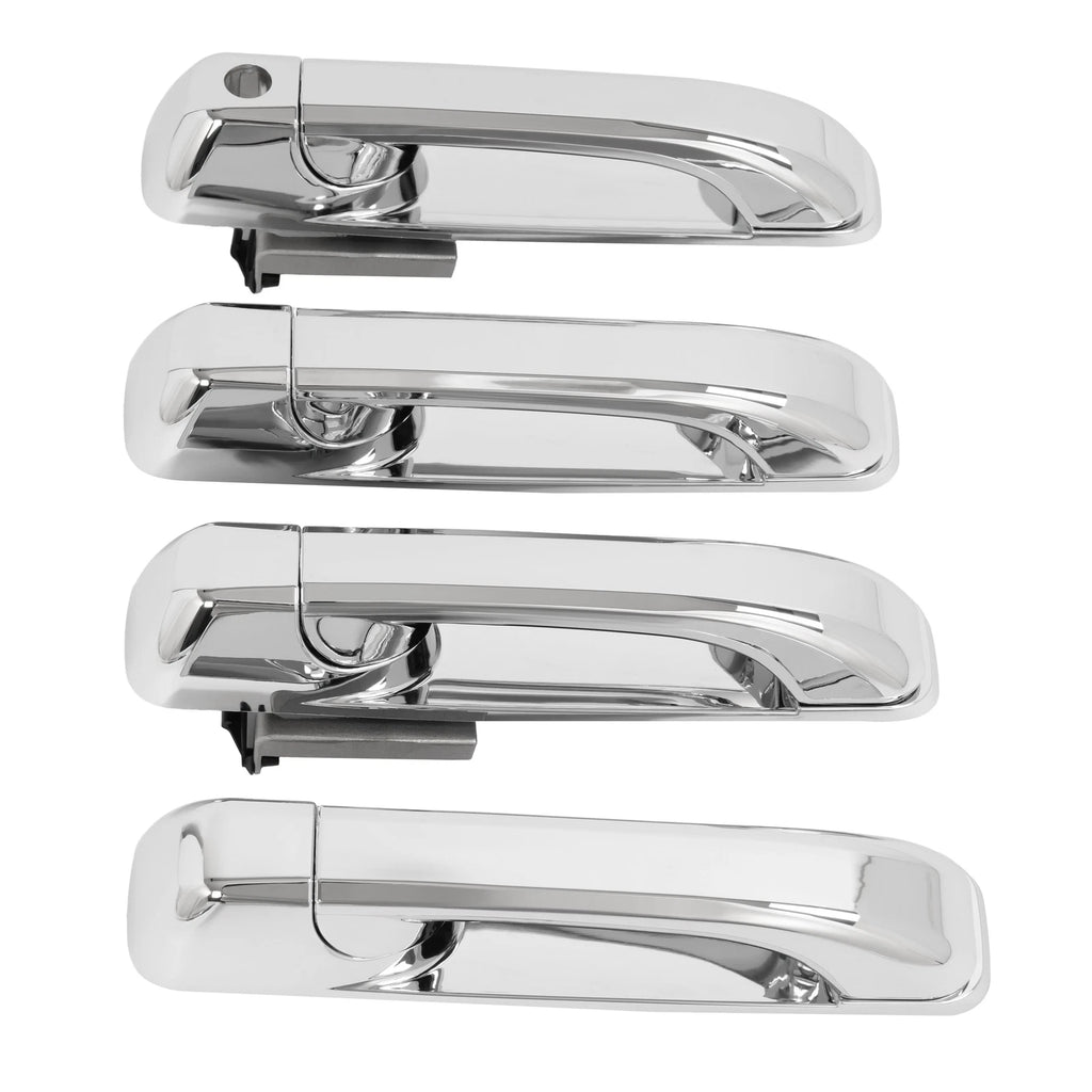Set of 4 Chrome Exterior Door Handles for Dodge Ram 1500/2500 (2009–2024)