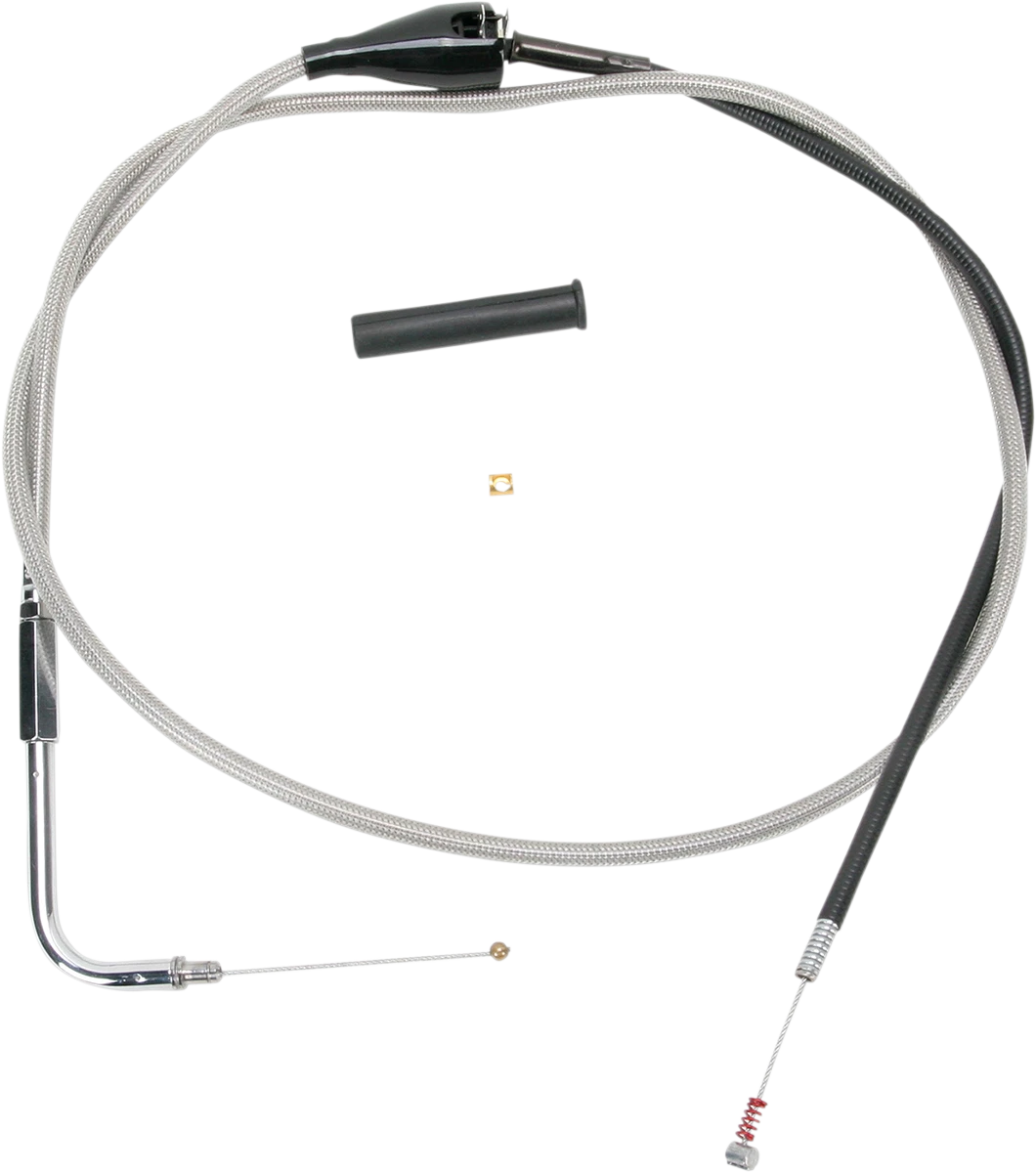Stainless Braided Idle Cable for Drag Specialties (52") 5342852B