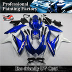 Fairing Kit for Suzuki GSXR600/750 (2008–2010) Blue White Injection Bodywork