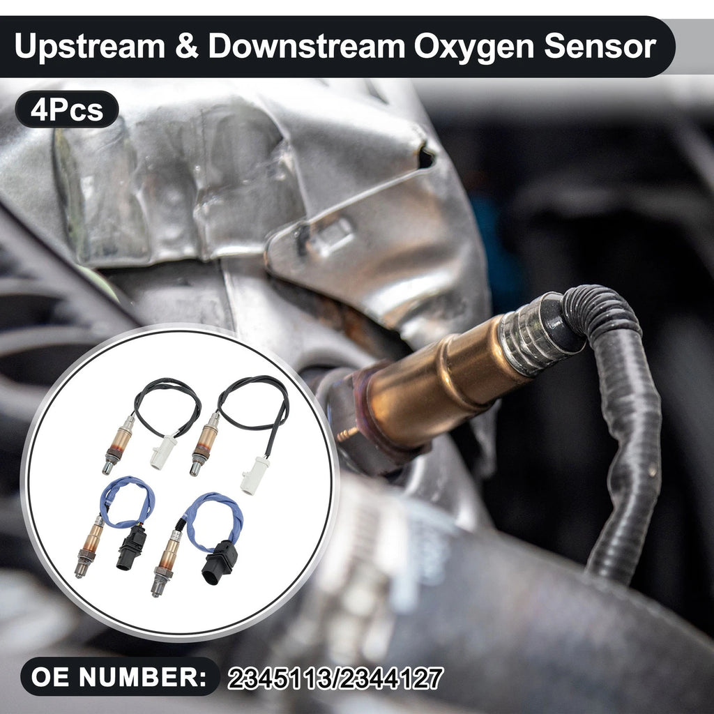 Set of 4 Upstream Downstream Oxygen Sensors for Ford F-150 V8 (2009–2010) No.2345113