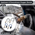 Set of 4 Upstream Downstream Oxygen Sensors for Ford F-150 V8 (2009–2010) No.2345113