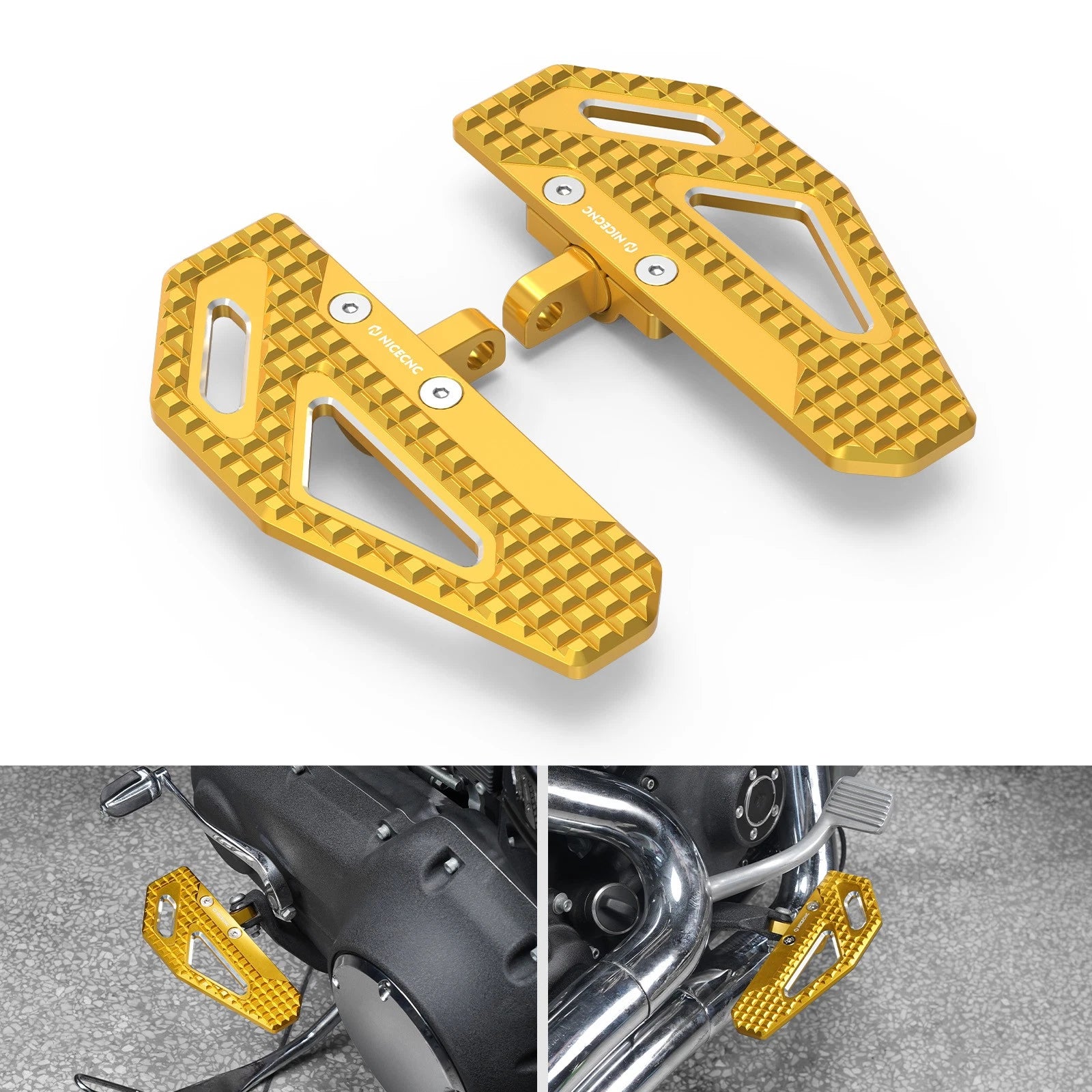 Front Rider Floorboard Footpegs for Harley Dyna Street Bob EFI (2006–2011)