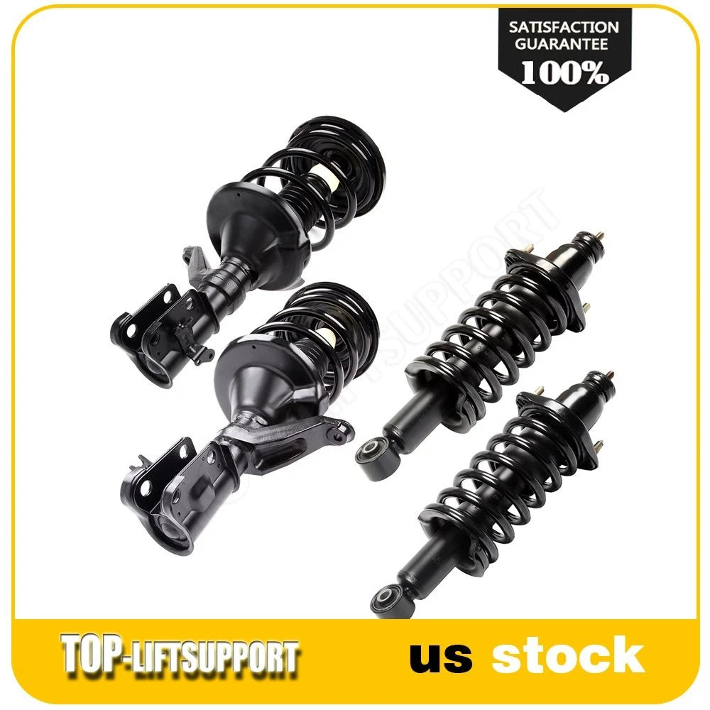 Set of 4 Complete Struts with Coil Springs for Honda Civic (2003–2005)