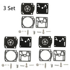 Set of 3 Carburetor Repair Kit for Zama RB-122 Husqvarna 346XP 350 353