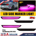 4X Rear LED Side Marker Lights Smoked Purple for Ford Mustang (2015–2023)