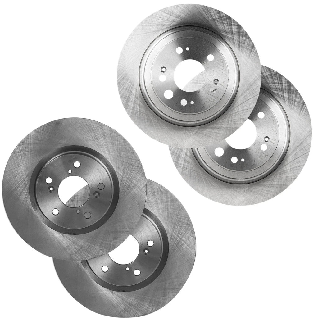Front and Rear Disc Brake Rotors for Acura TL (2009–2014)
