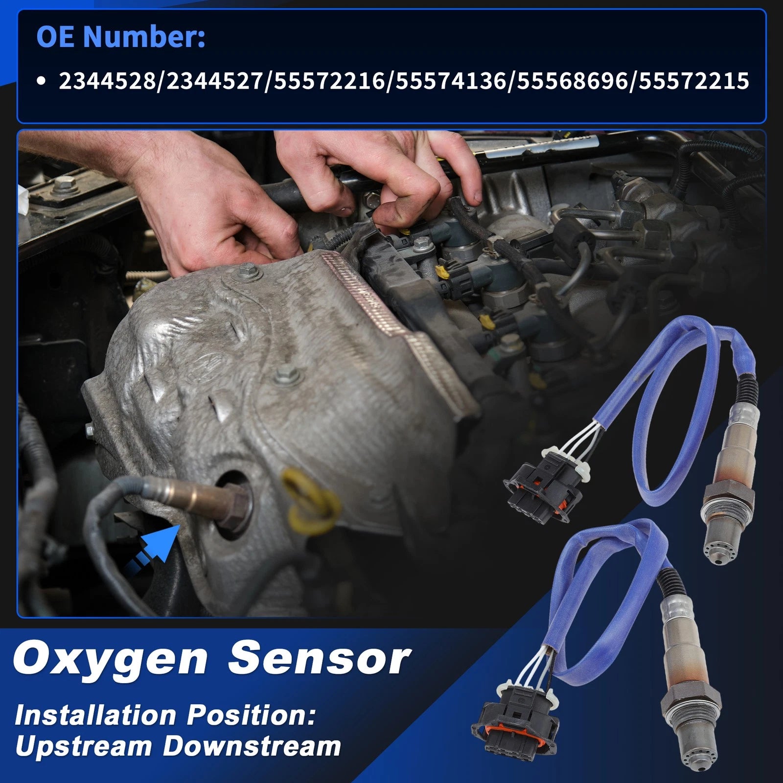 2X Upstream Downstream Oxygen Sensor for Chevrolet Cruze 1.8L (2011–2015)