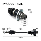 2X Rear CV Joint Axle Bearing for Suzuki King Quad (64901-31G20, 64901-31G40)