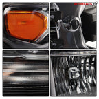 Headlight for Chevy Silverado 2500HD (2020–2023) Halogen Black Clear Lens Right