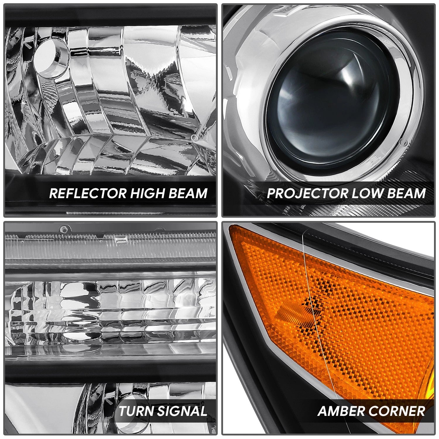 Passenger Right Projector Headlight for Acura MDX (2007–2009) OE Style