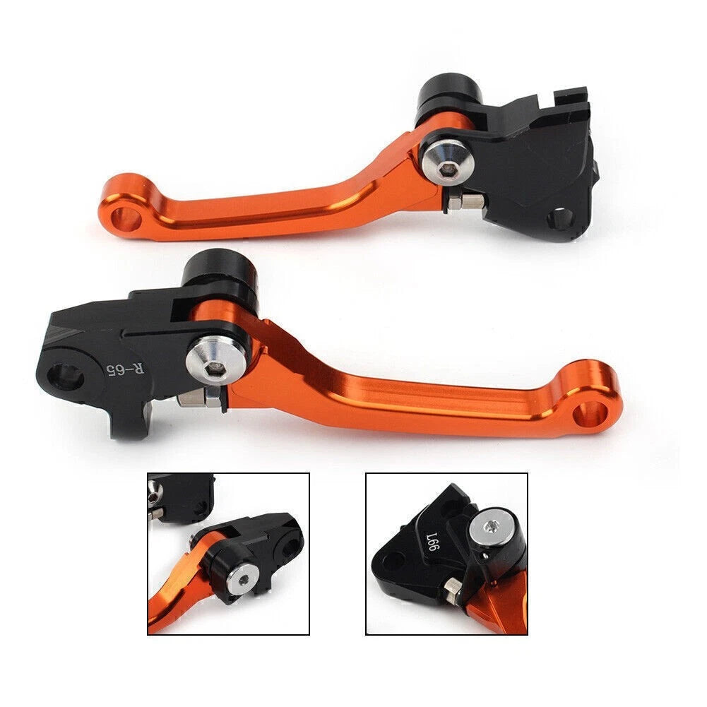 CNC Clutch Brake Levers Pivot for Yamaha YZ250X YZ125X (2016–2022) Orange