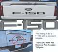Tailgate Letter Inserts Set for 2021-2025 Ford F-150 Tremor Style