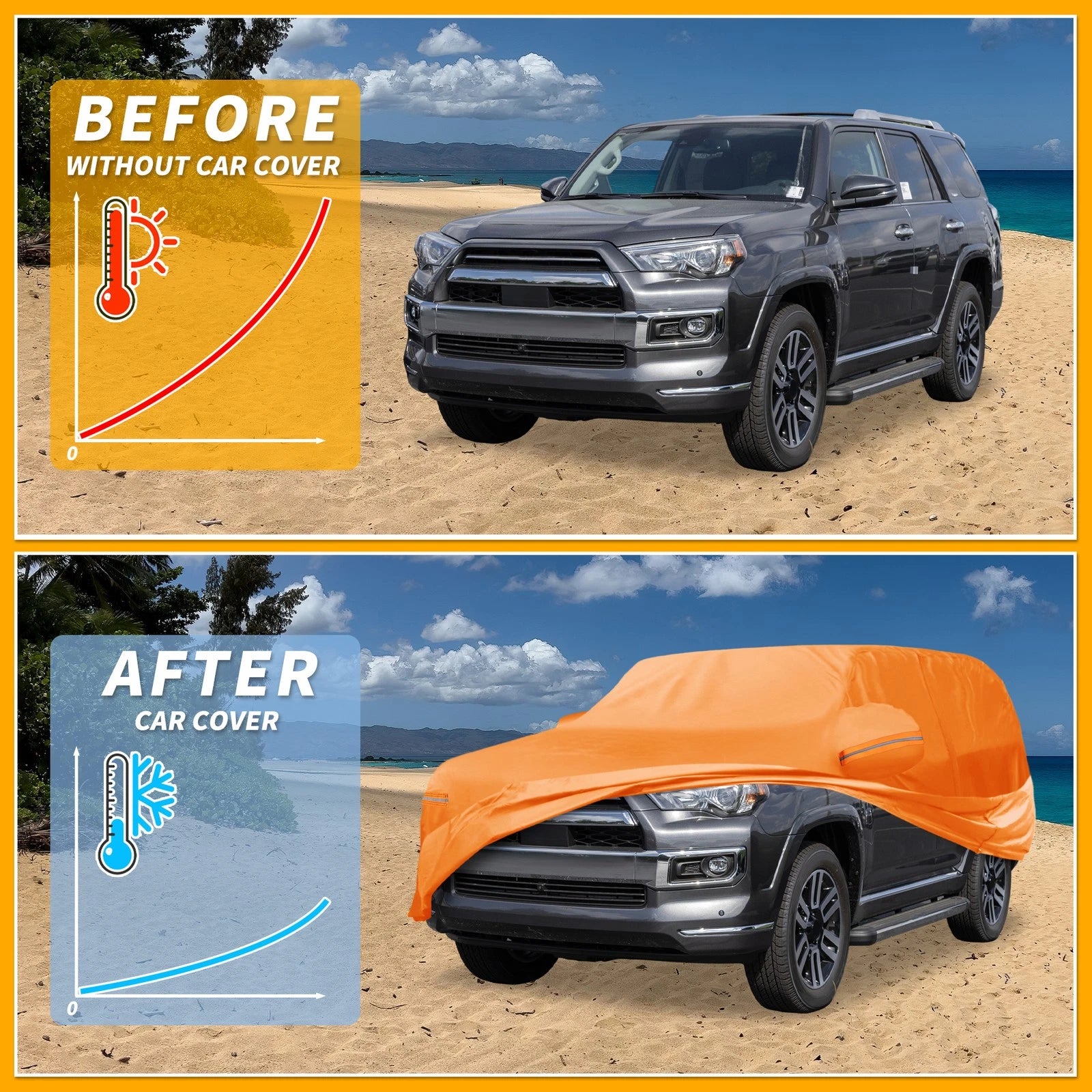 Waterproof All Weather Car Cover for Toyota 4Runner (2010–2023)