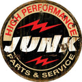 Aluminum Round Metal Sign for High Performance Parts (Made in USA)