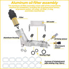 Aluminum Engine Oil Housing Filter for Dodge Jeep Chrysler Ram 3.6L V6 (2011–2016)