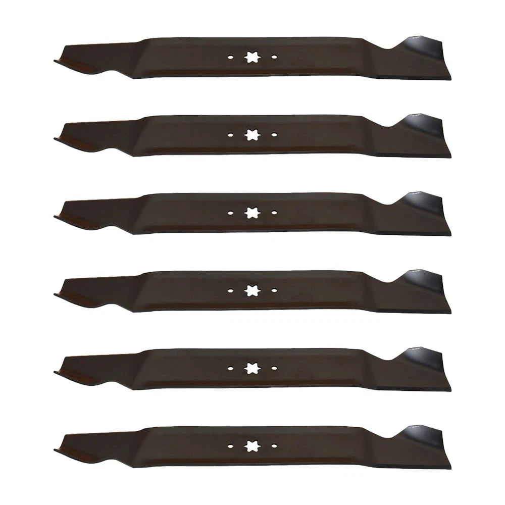 6 Lawn Mower Blades for MTD Riding Mower 46" Deck (942-04244A, 942-04290)