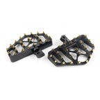 Wide MX Style Fat Foot Pegs for Harley Dyna, Touring, Sportster, Softail