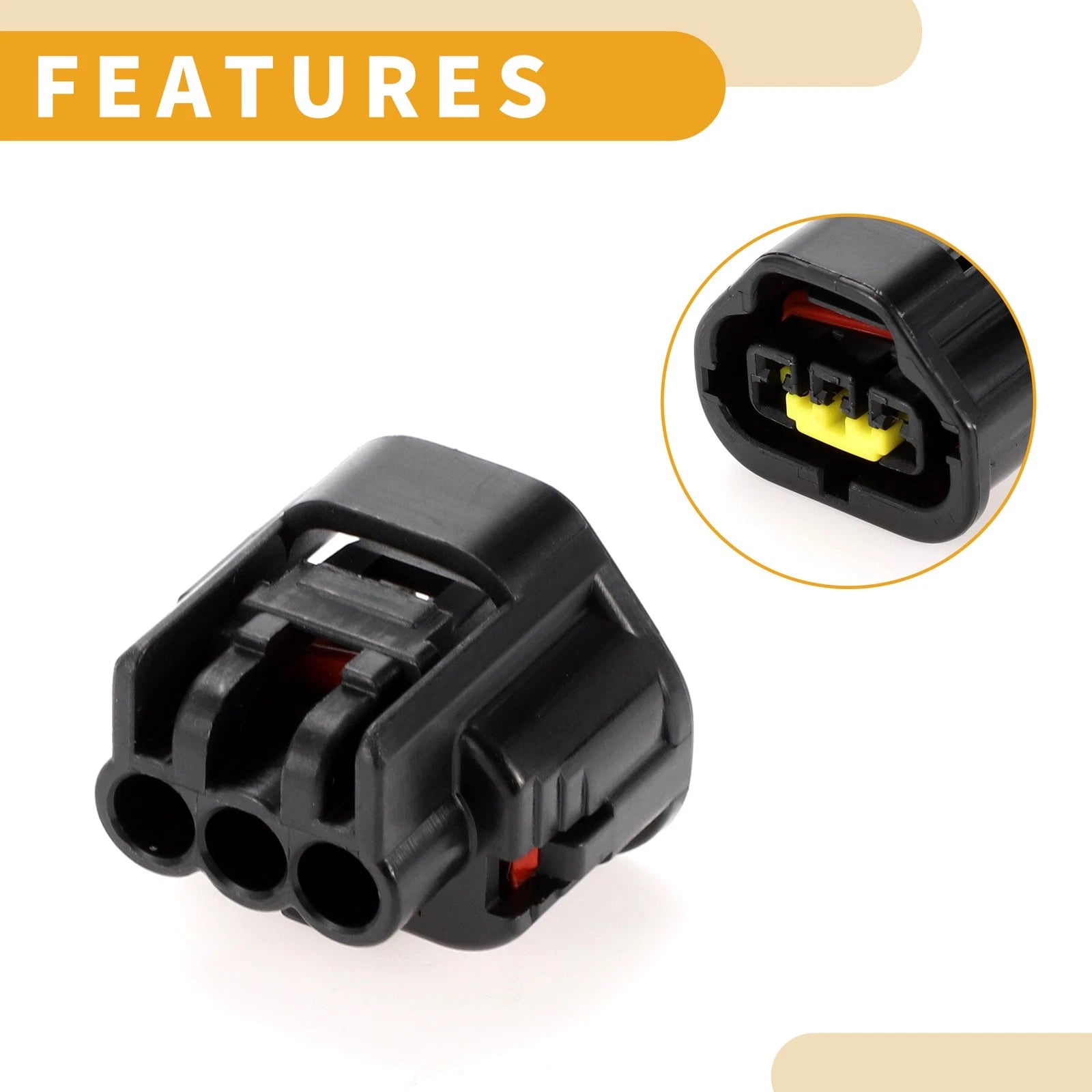 3 Pin Crankshaft Position Sensor Connector Plug for Toyota 