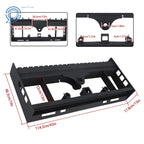 Heavy-Duty Pallet Fork Frame for Skid Steer (2500 LB Capacity)