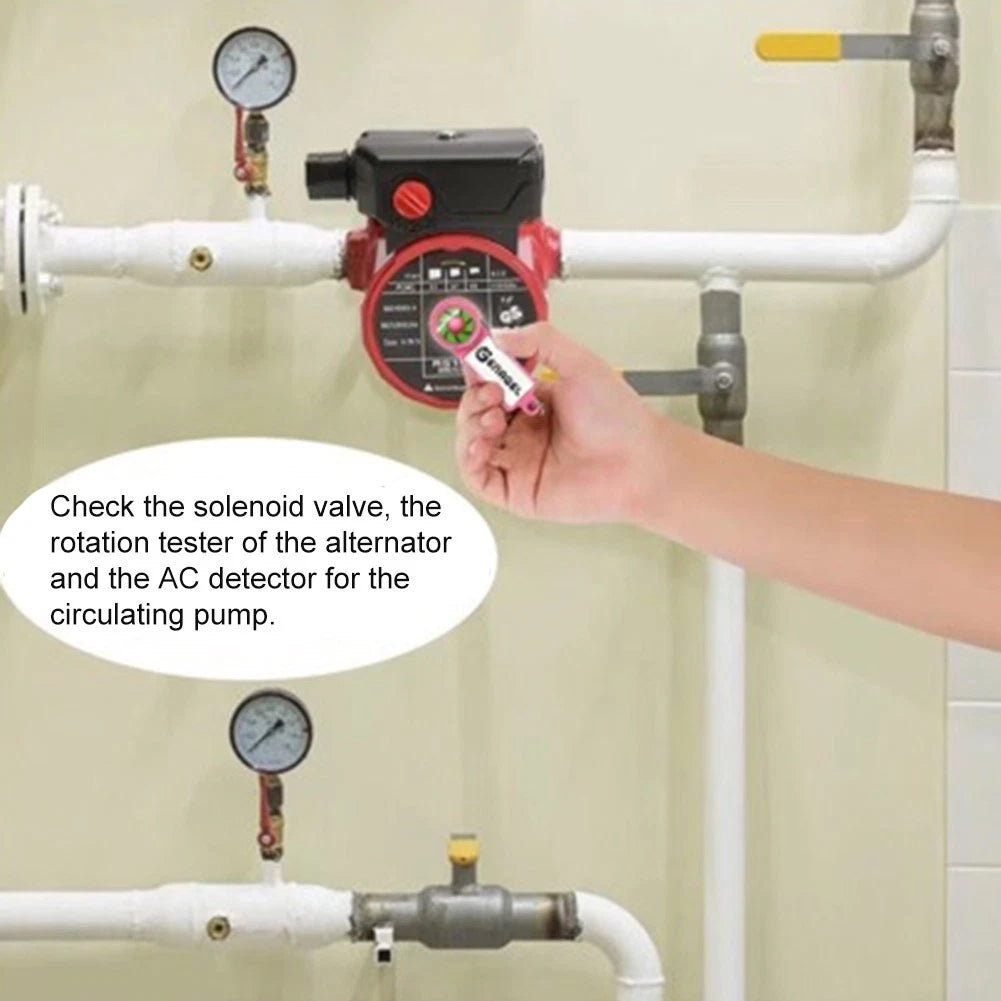 Circulating Pump Rotation Tester Tool with AC Detector for Motor Diagnostics