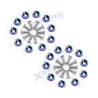 NEO CNC Billet Aluminum Front and Rear Bumper Washer Kit for Engine Bay (-)