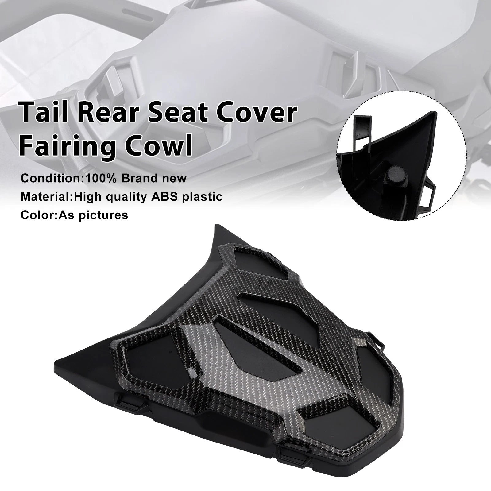 Tail Rear Seat Cover Fairing Cowl for BMW R1300GS (2024–2026) Carbon