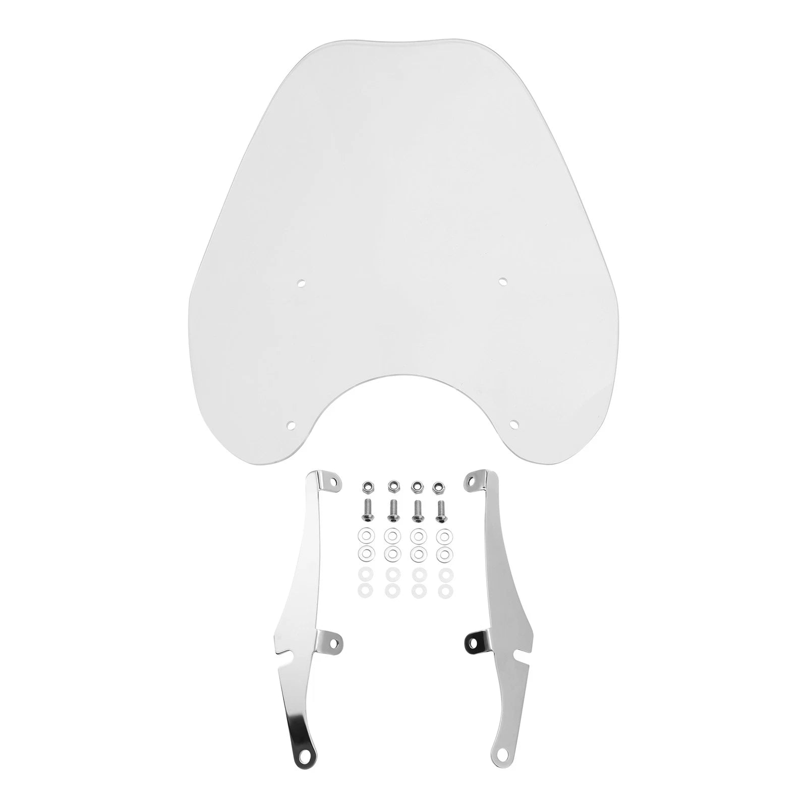 Windshield Bracket 49mm Clamps for Harley Street Bob (2018–2025), Low Rider (2014–2020)