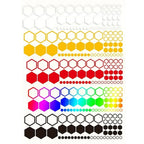 104PCS Honeycomb Decorative Stickers for SUVs Trucks (Universal)