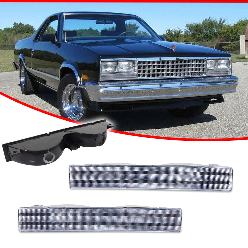 Clear Front Bumper Parking Signal Light for El Camino Malibu (1982–1987)